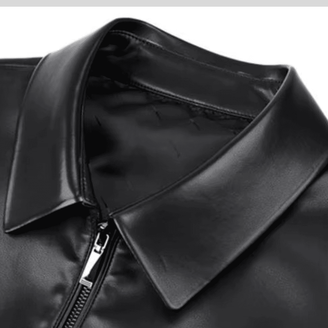 Jaqueta de Couro Masculina Executive