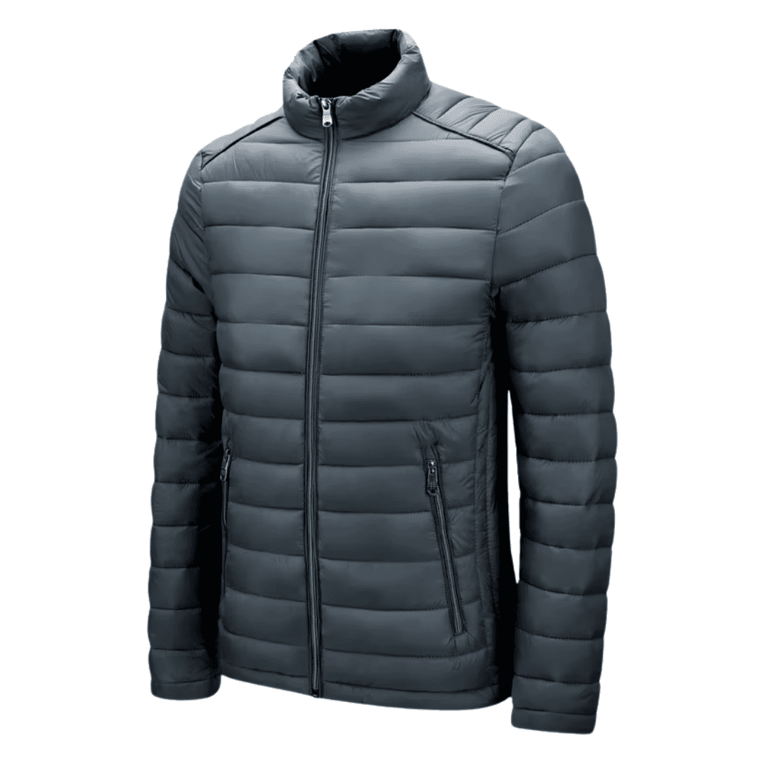 Jaqueta Masculina Puffer Inverno Forrada Matelassê com Zíper