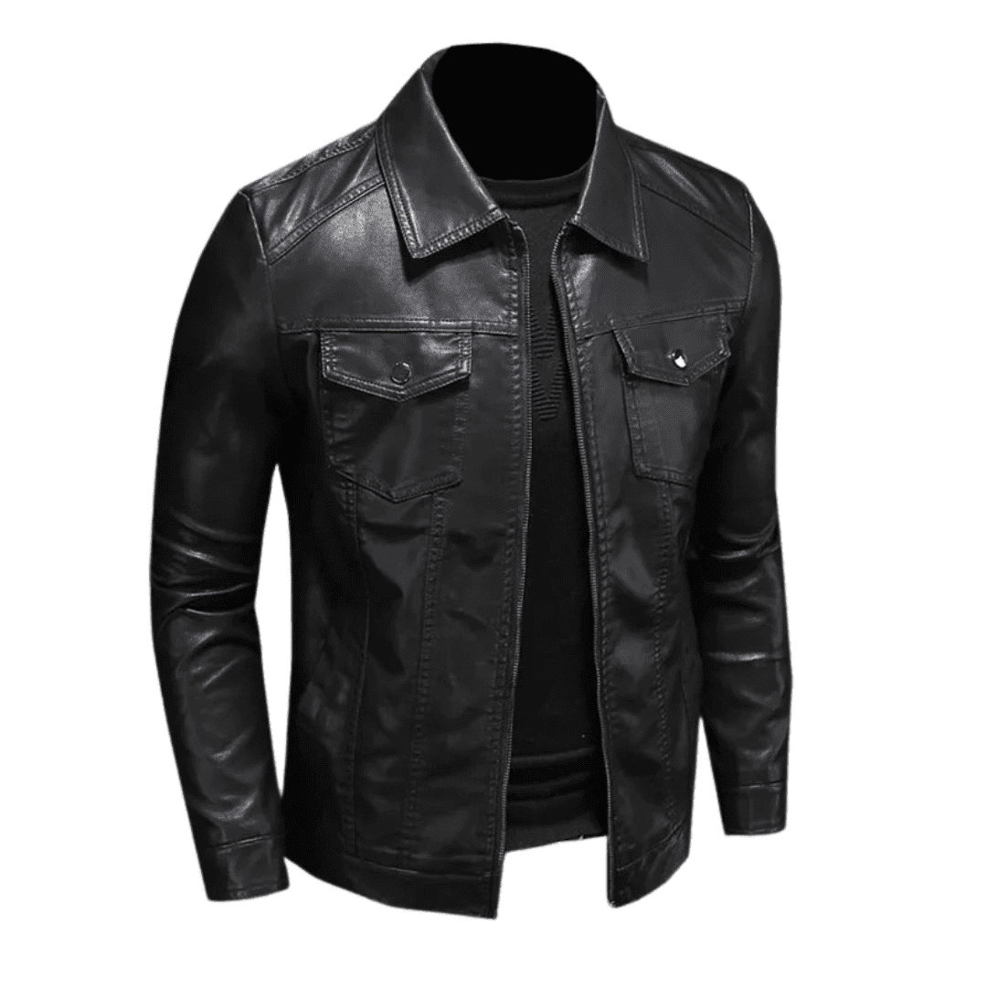 Jaqueta de Couro Masculina Elegante e Atemporal