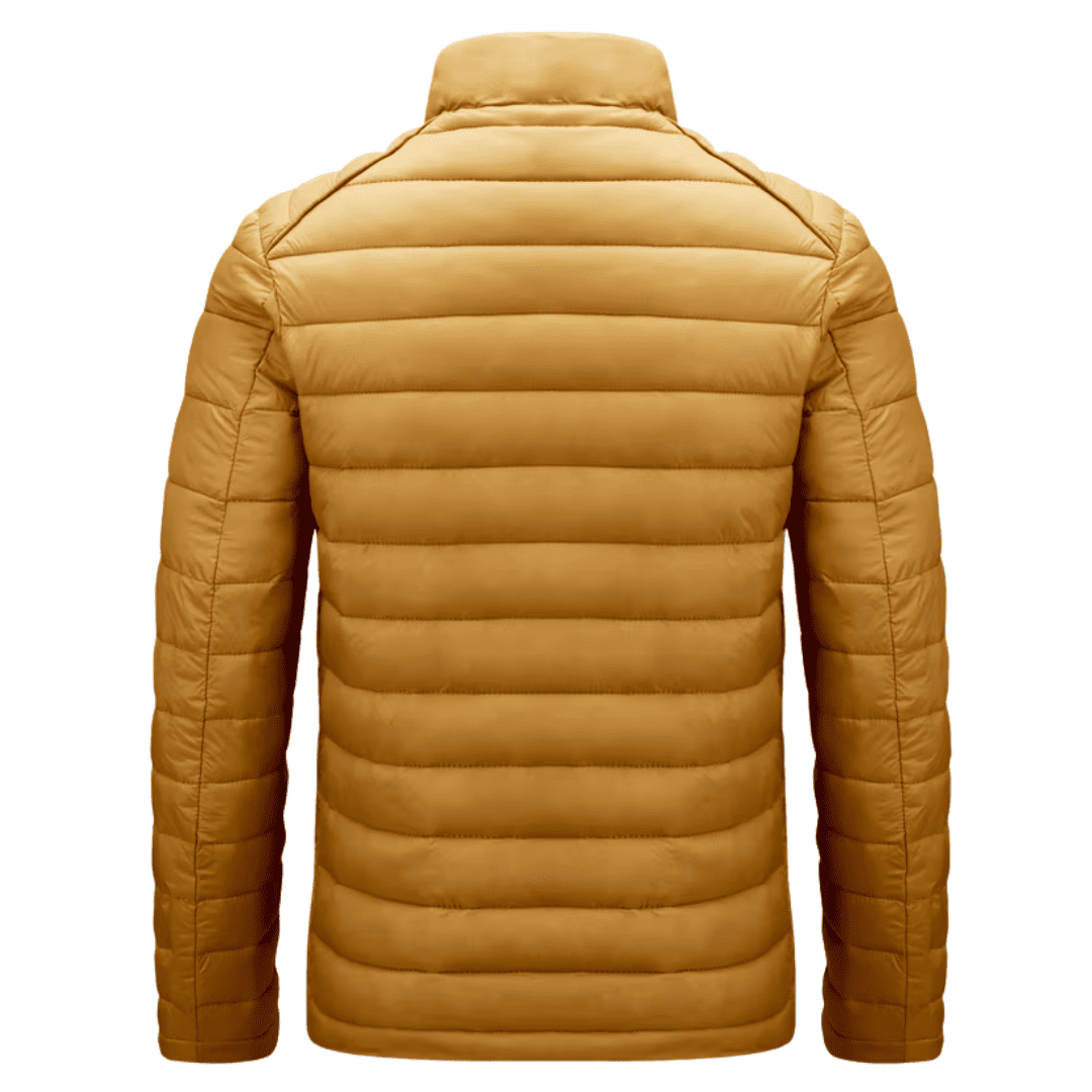 Jaqueta Masculina Puffer Inverno Forrada Matelassê com Zíper