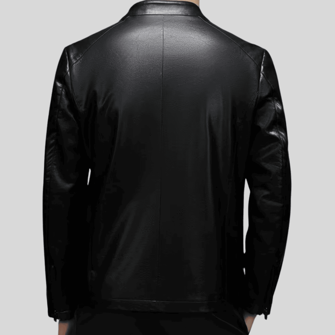 Jaqueta de Couro Masculina Executive