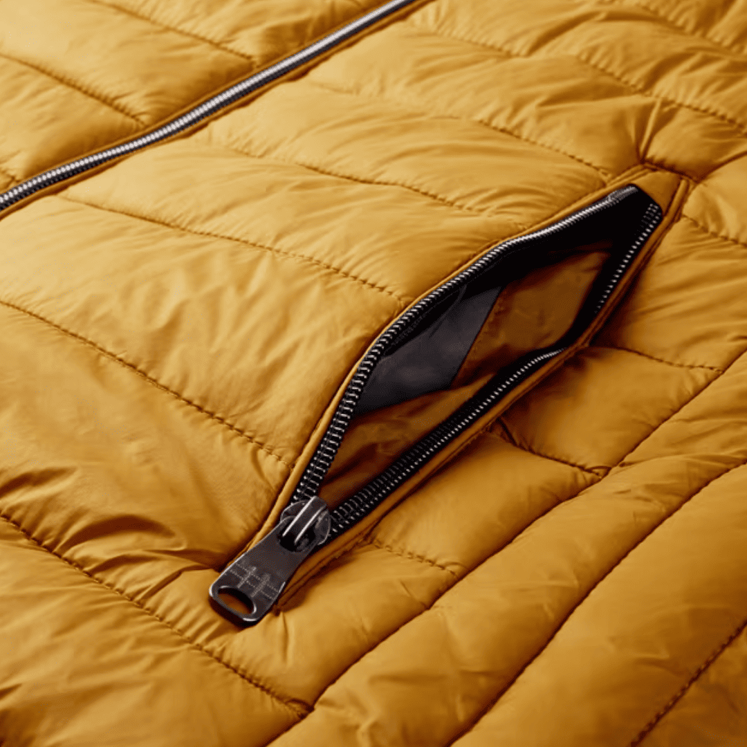 Jaqueta Masculina Puffer Inverno Forrada Matelassê com Zíper