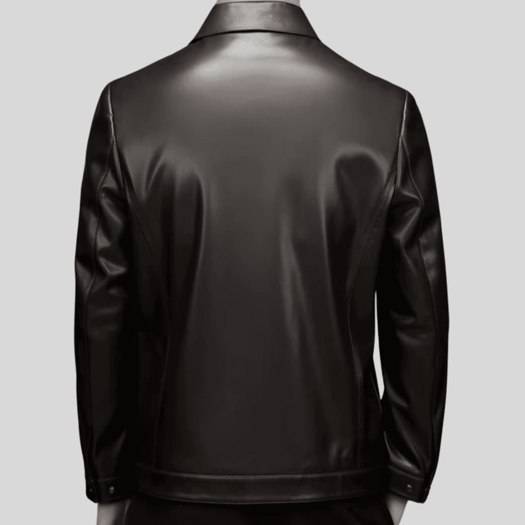 Jaqueta de Couro Masculina Executive