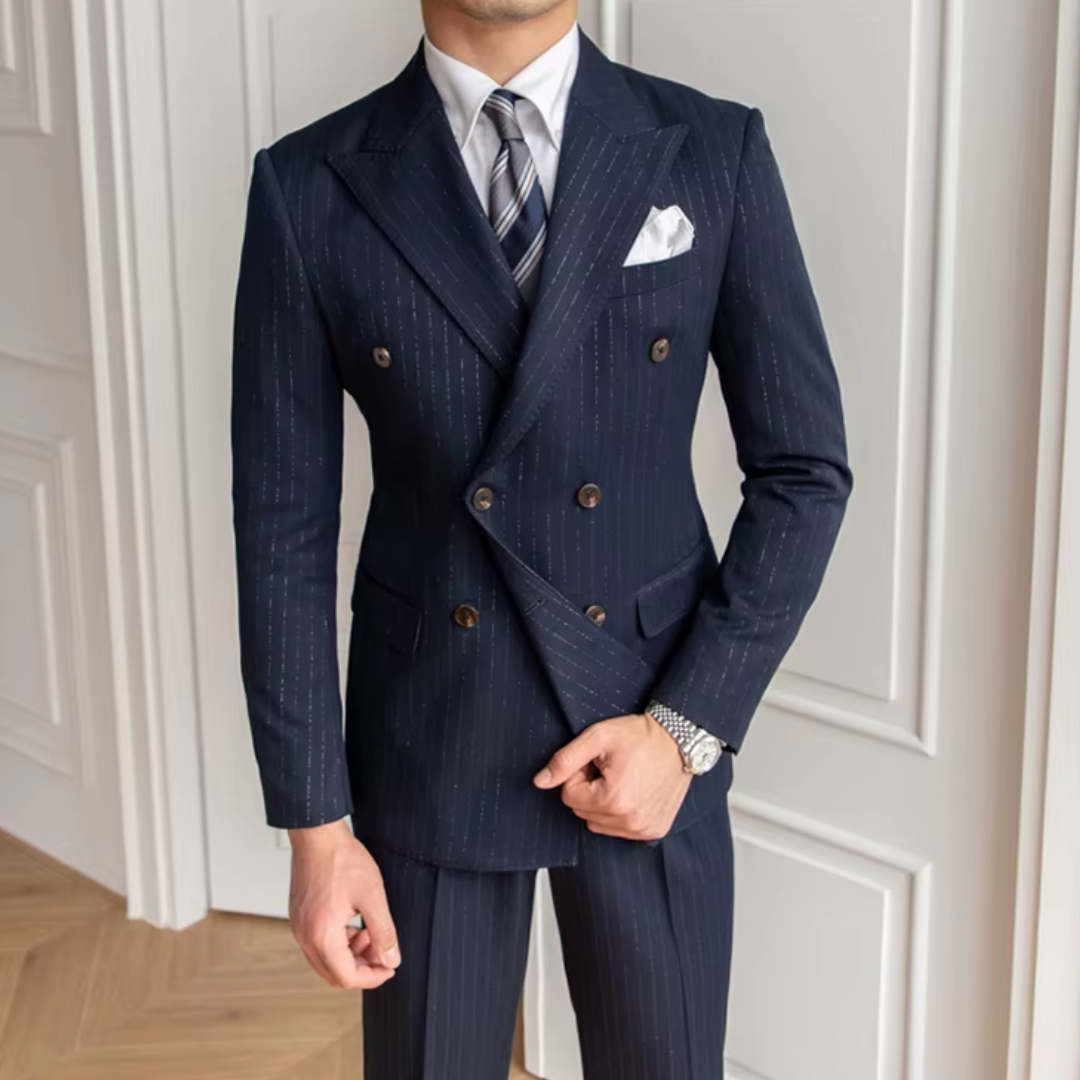 Costume Noblesse Stripes Navy