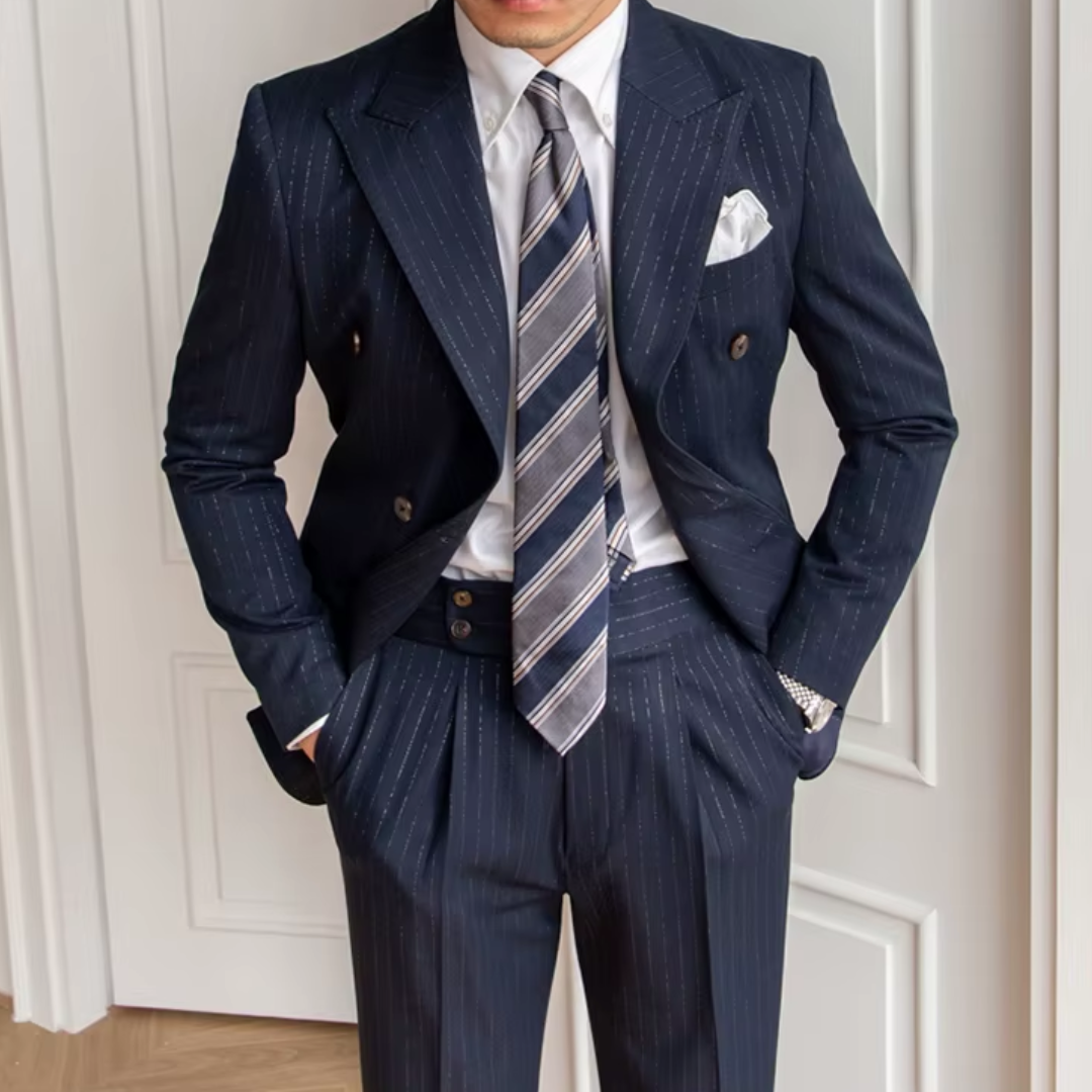 Costume Noblesse Stripes Navy