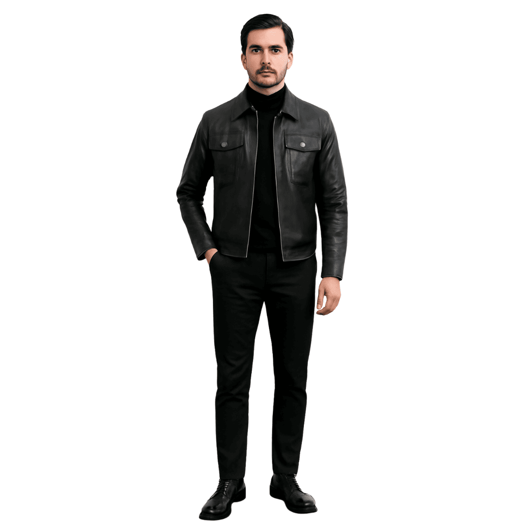 Jaqueta de Couro Masculina Elegante e Atemporal