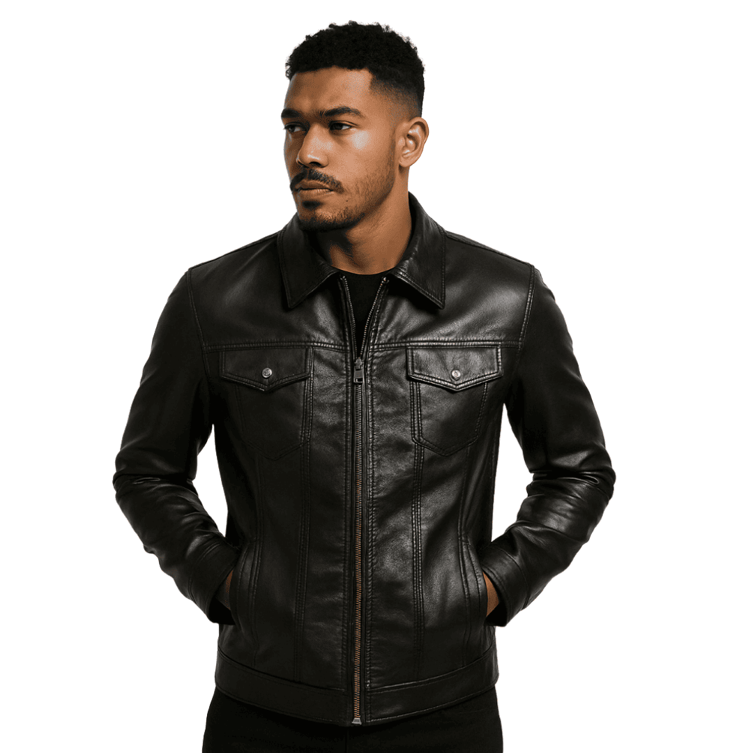Jaqueta de Couro Masculina Elegante e Atemporal