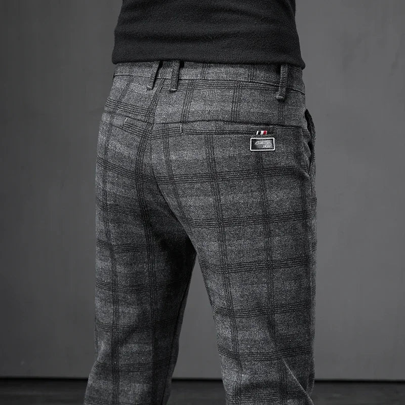 Calça de Alfaiataria Xadrez Masculina