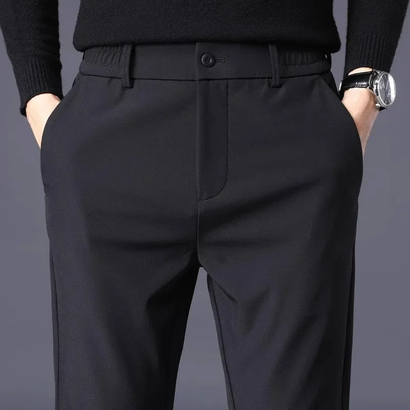 Kit 02 Calça Social Masculina Slim Casual com Elastano