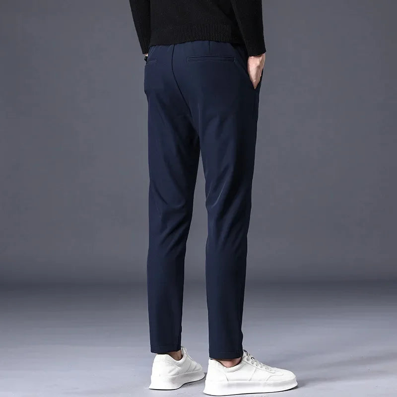 Kit 02 Calça Social Masculina Slim Casual com Elastano