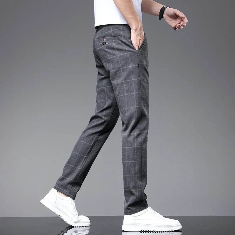 Calça Social Xadrez Masculina