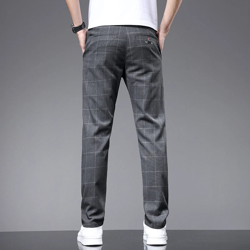 Calça Social Xadrez Masculina