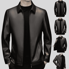 Jaqueta de Couro Masculina Executive