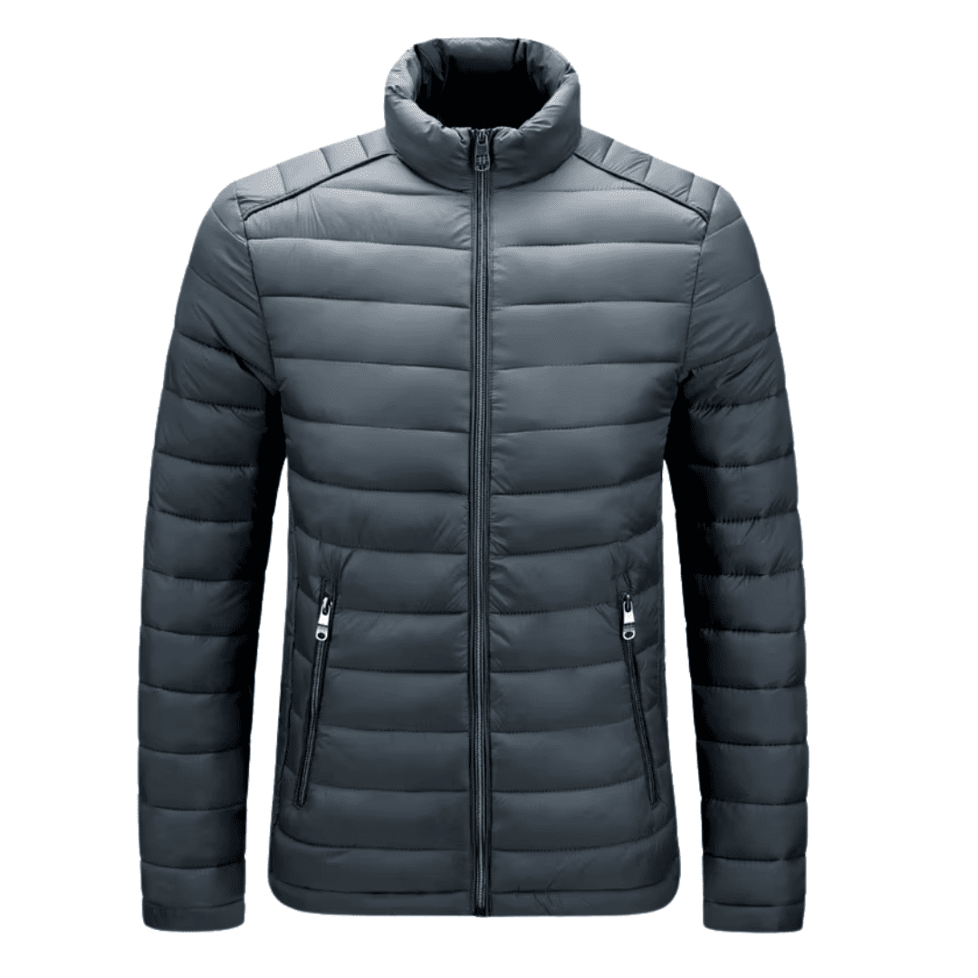 Jaqueta Masculina Puffer Inverno Forrada Matelassê com Zíper
