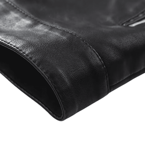 Jaqueta Masculina de Couro Estilo Motoqueiro