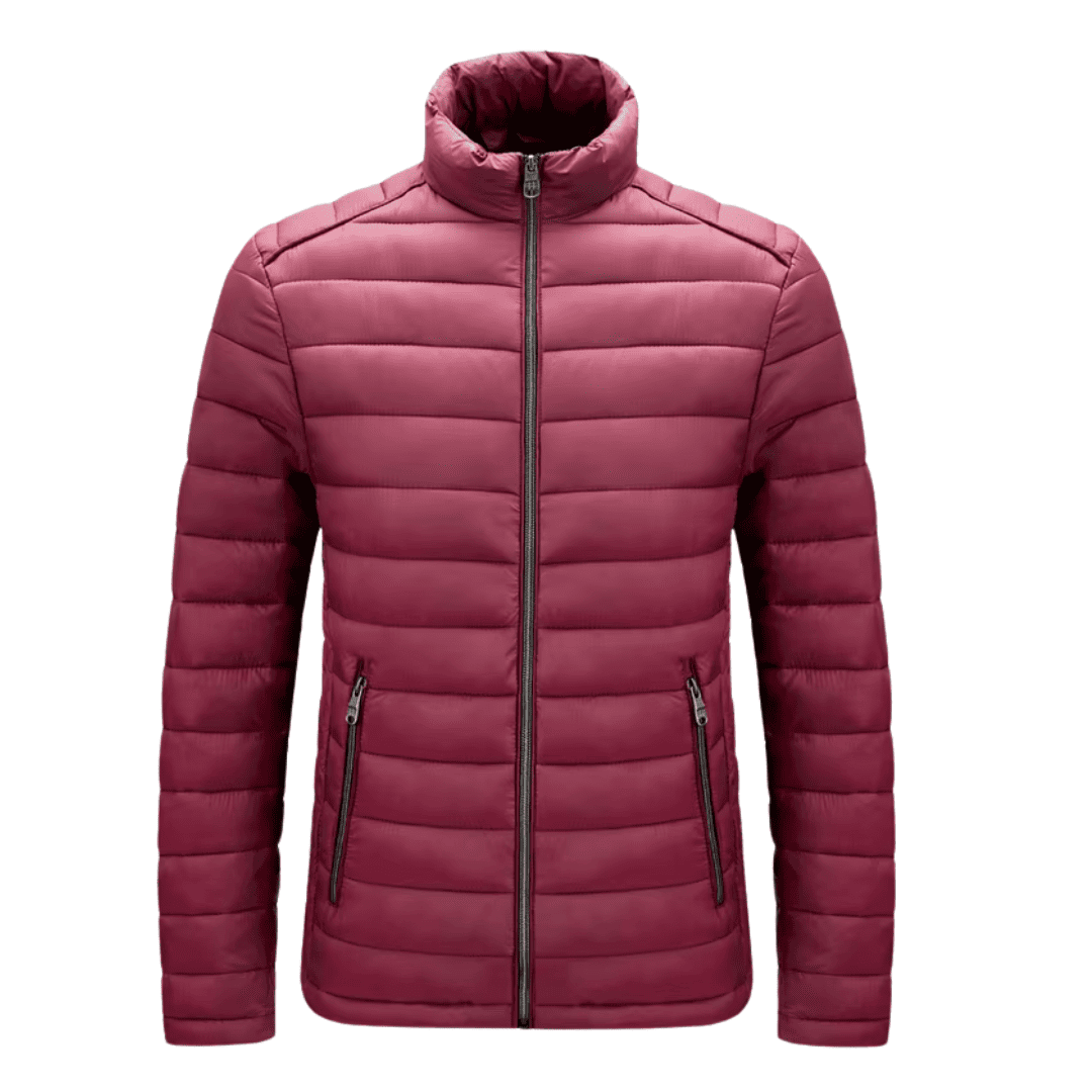 Jaqueta Masculina Puffer Inverno Forrada Matelassê com Zíper
