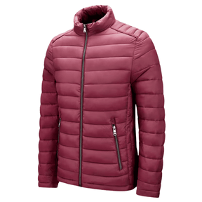 Jaqueta Masculina Puffer Inverno Forrada Matelassê com Zíper