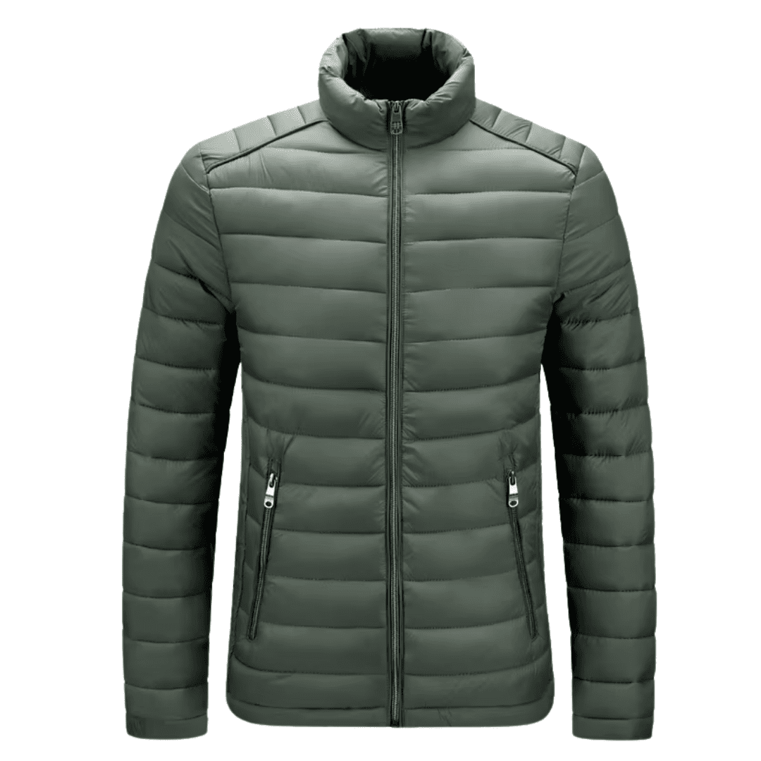 Jaqueta Masculina Puffer Inverno Forrada Matelassê com Zíper