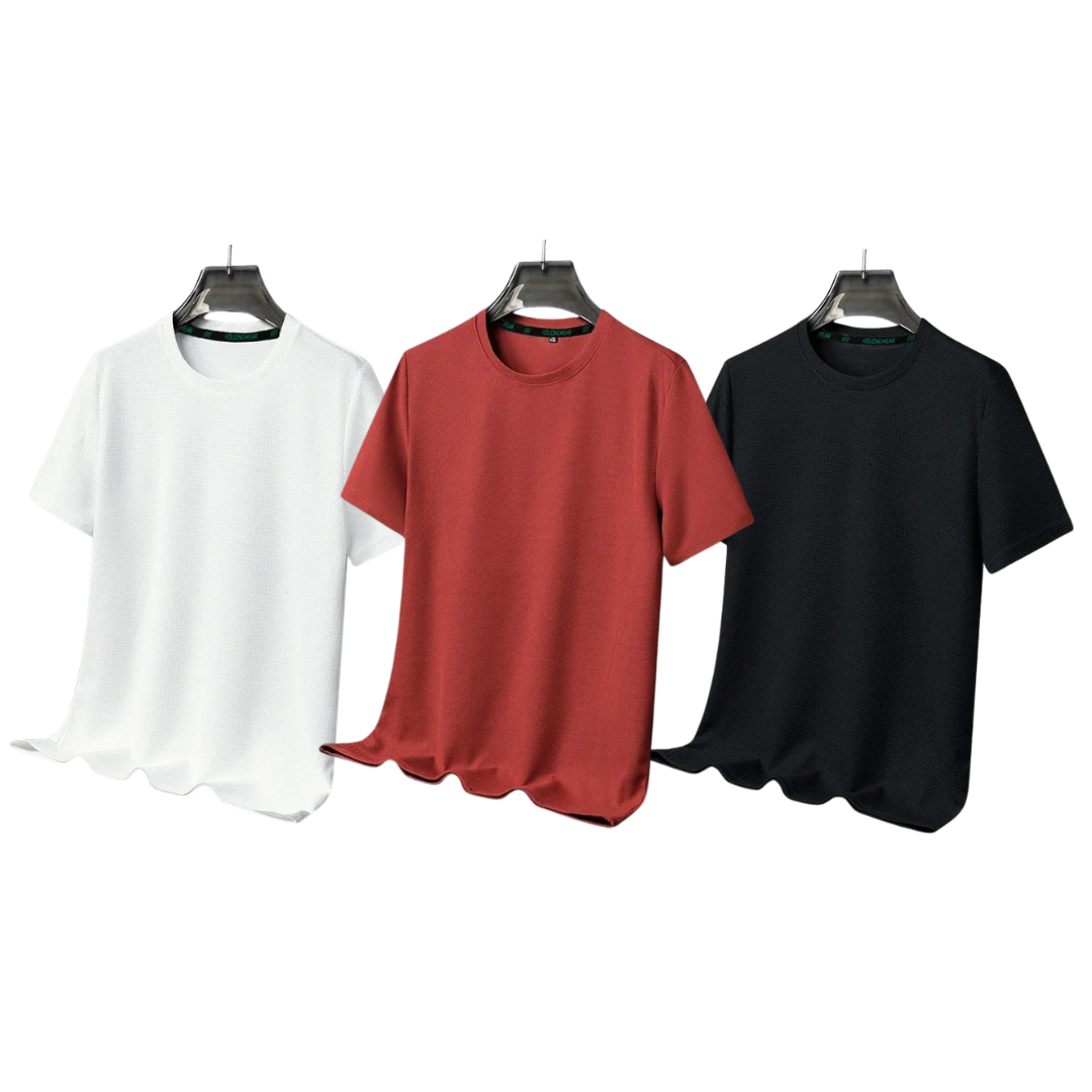 Kit 03 Camiseta Masculina Oversized Streetwear - Anti-amassado