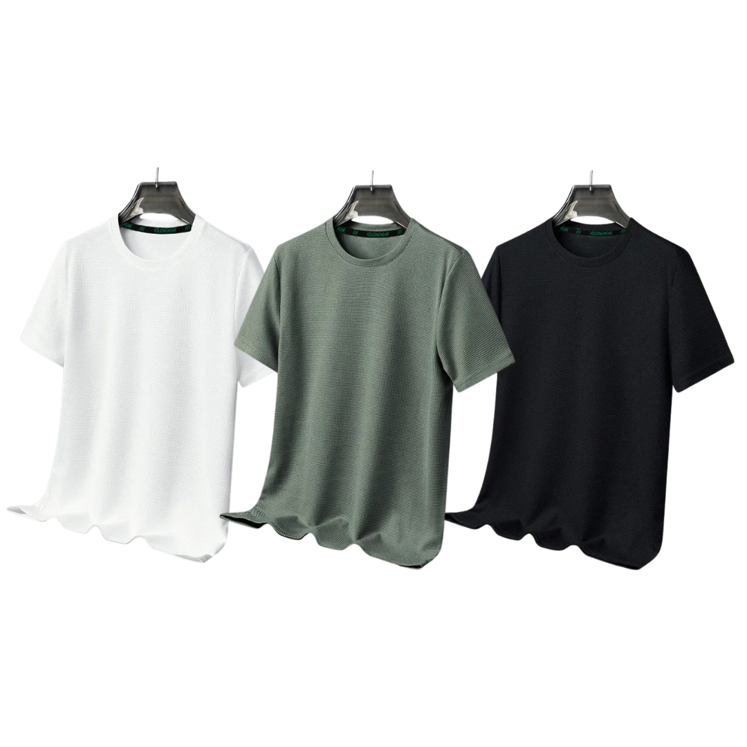 Kit 03 Camiseta Masculina Oversized Streetwear - Anti-amassado