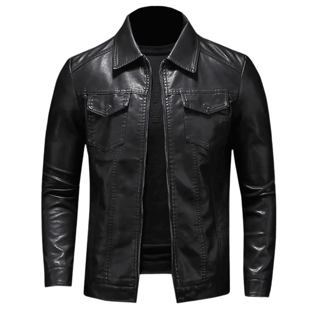 Jaqueta de Couro Masculina Elegante e Atemporal