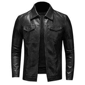 Jaqueta de Couro Masculina Elegante e Atemporal
