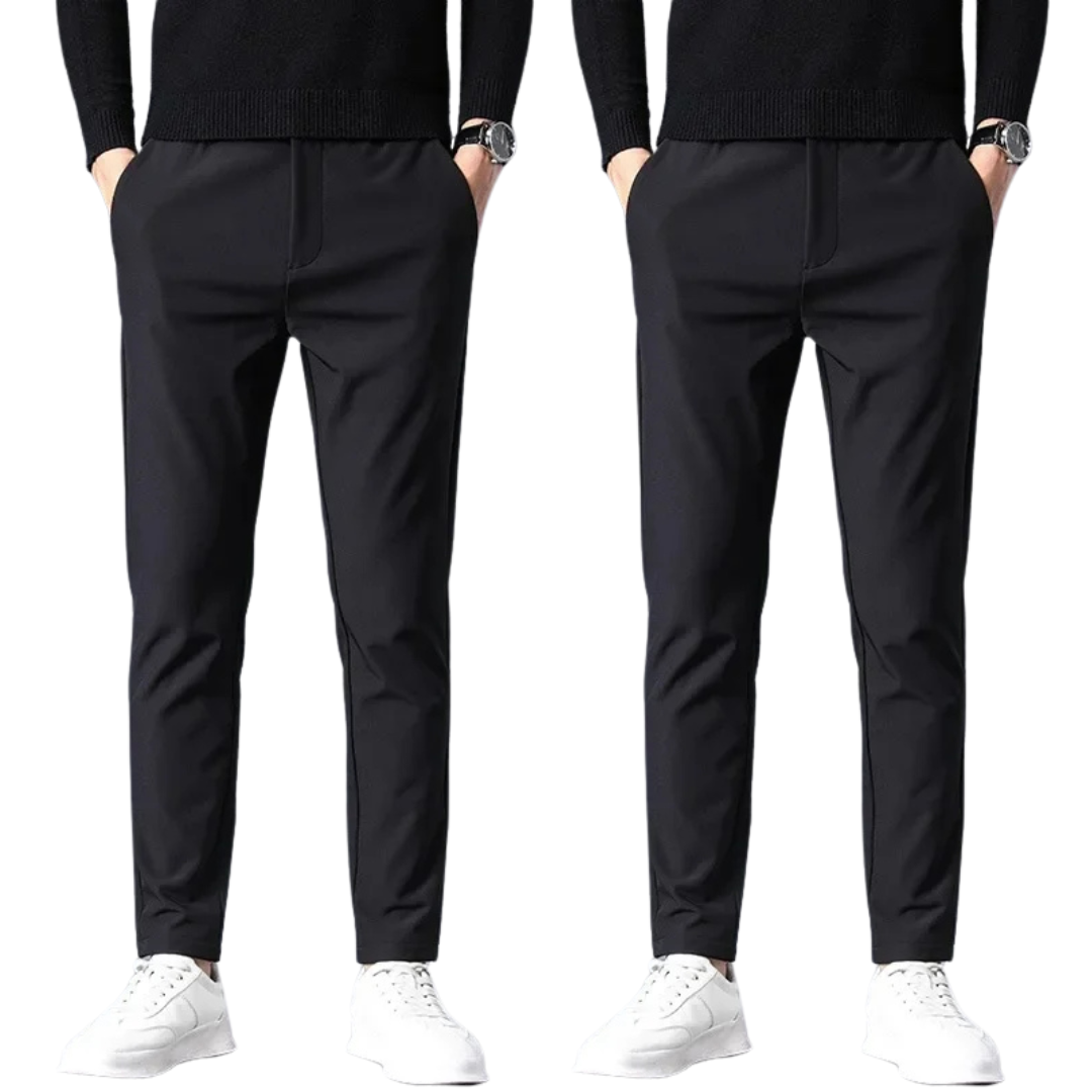 Kit 02 Calça Social Masculina Slim Casual com Elastano