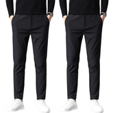 Kit 02 Calça Social Masculina Slim Casual com Elastano