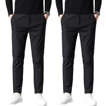 Kit 02 Calça Social Masculina Slim Casual com Elastano