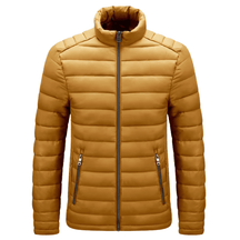 Jaqueta Masculina Puffer Inverno Forrada Matelassê com Zíper