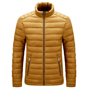 Jaqueta Masculina Puffer Inverno Forrada Matelassê com Zíper