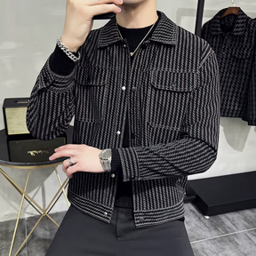 Jaqueta Masculina Xadrez Retro
