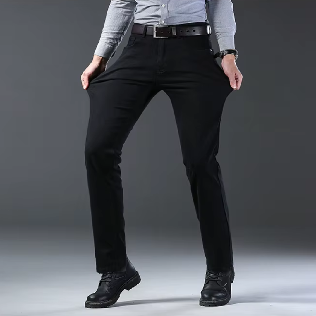 Calça Jeans Masculina Preta Slim
