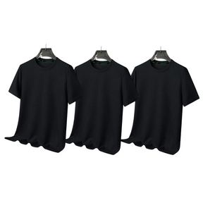 Kit 03 Camiseta Masculina Oversized Streetwear - Anti-amassado