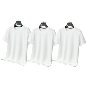 Kit 03 Camiseta Masculina Oversized Streetwear - Anti-amassado