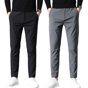 Kit 02 Calça Social Masculina Slim Casual com Elastano