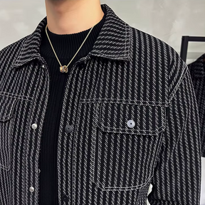 Jaqueta Masculina Xadrez Retro