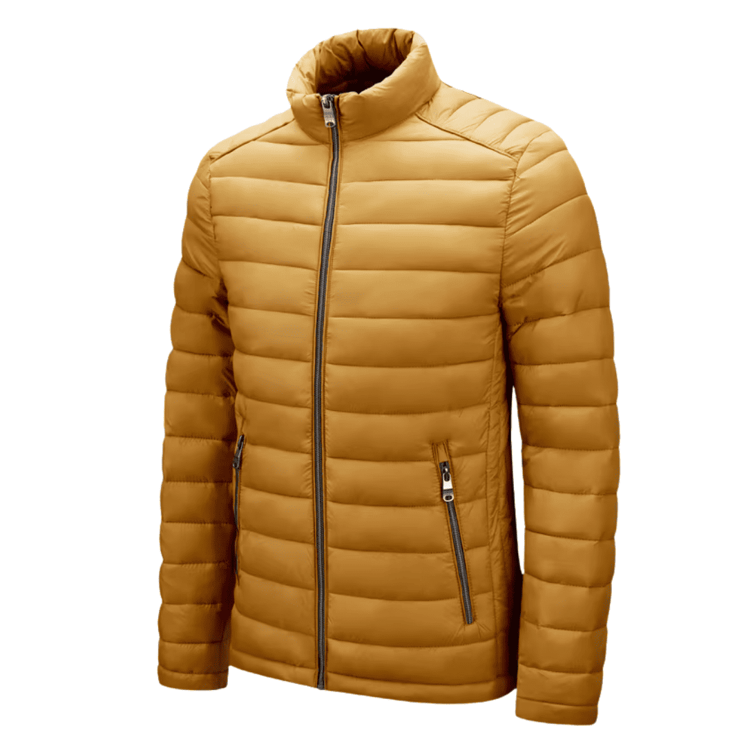 Jaqueta Masculina Puffer Inverno Forrada Matelassê com Zíper