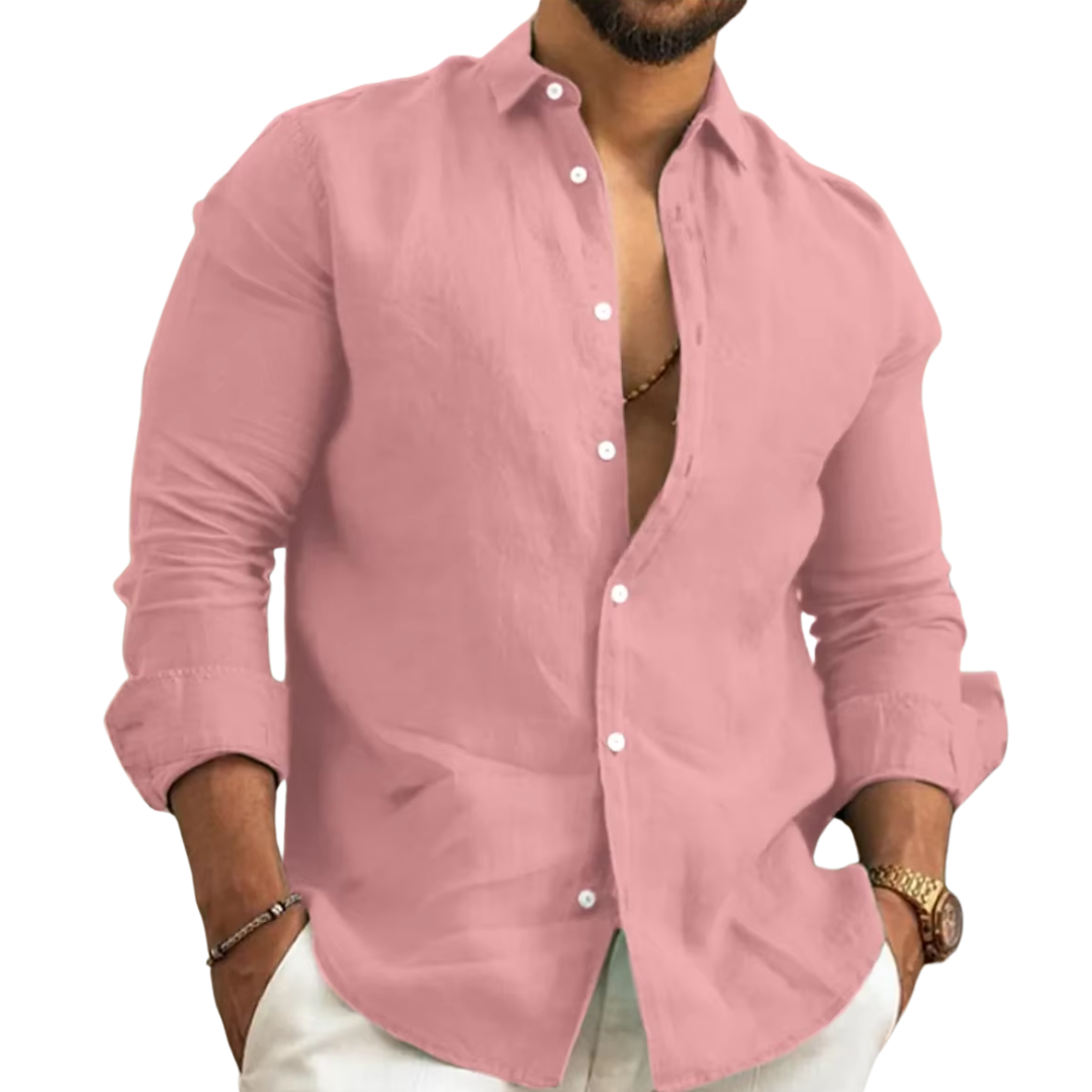 Camisa de Linho Masculina Premium