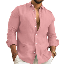 Camisa de Linho Masculina Premium