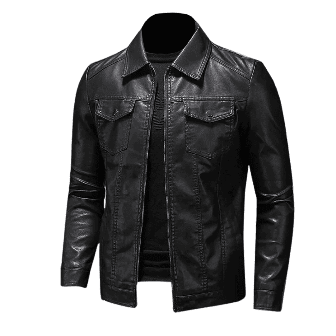 Jaqueta de Couro Masculina Elegante e Atemporal
