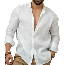 Camisa de Linho Masculina Premium