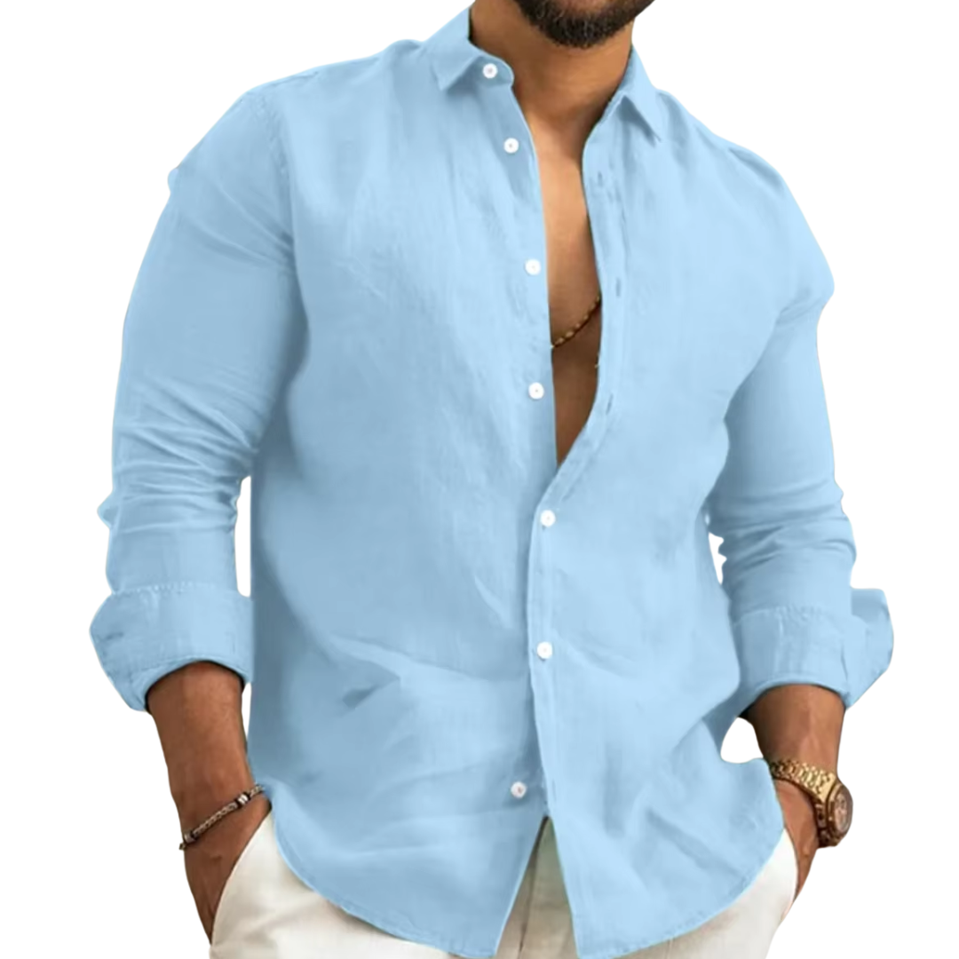 Camisa de Linho Masculina Premium
