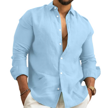 Camisa de Linho Masculina Premium