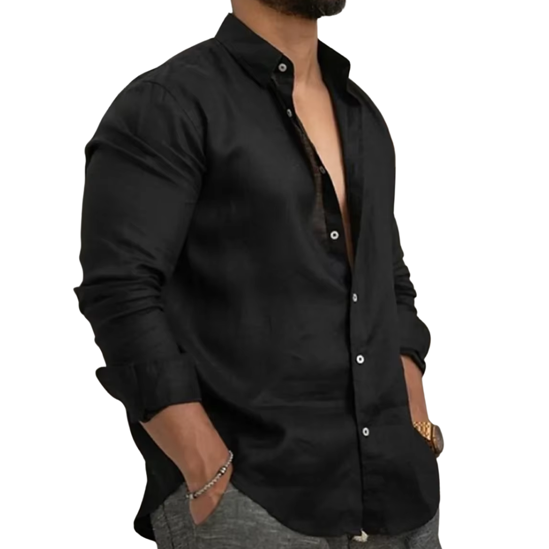 Camisa de Linho Masculina Premium