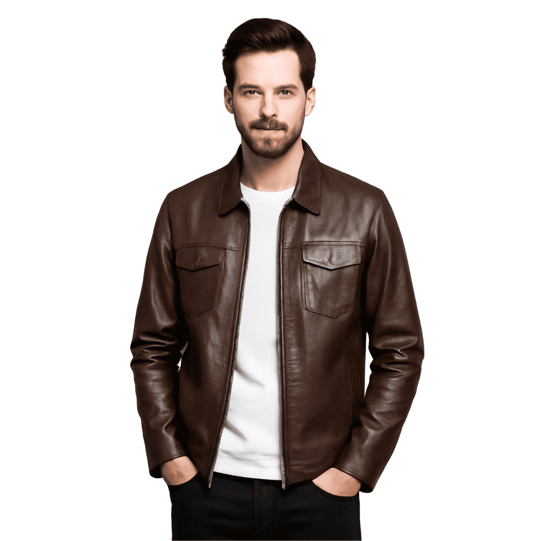 Jaqueta de Couro Masculina