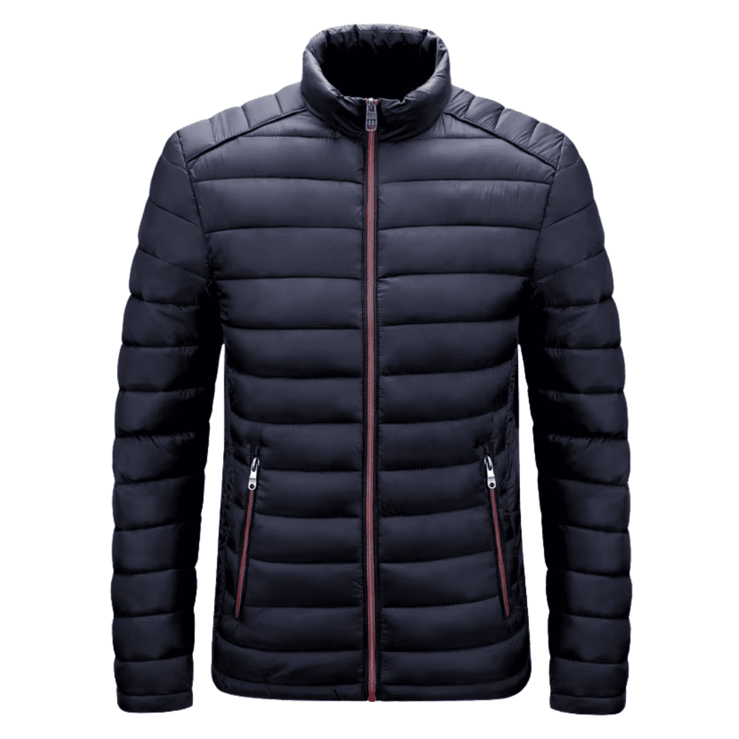 Jaqueta Masculina Puffer Inverno Forrada Matelassê com Zíper