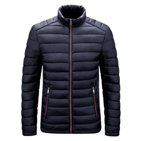 Jaqueta Masculina Puffer Inverno Forrada Matelassê com Zíper
