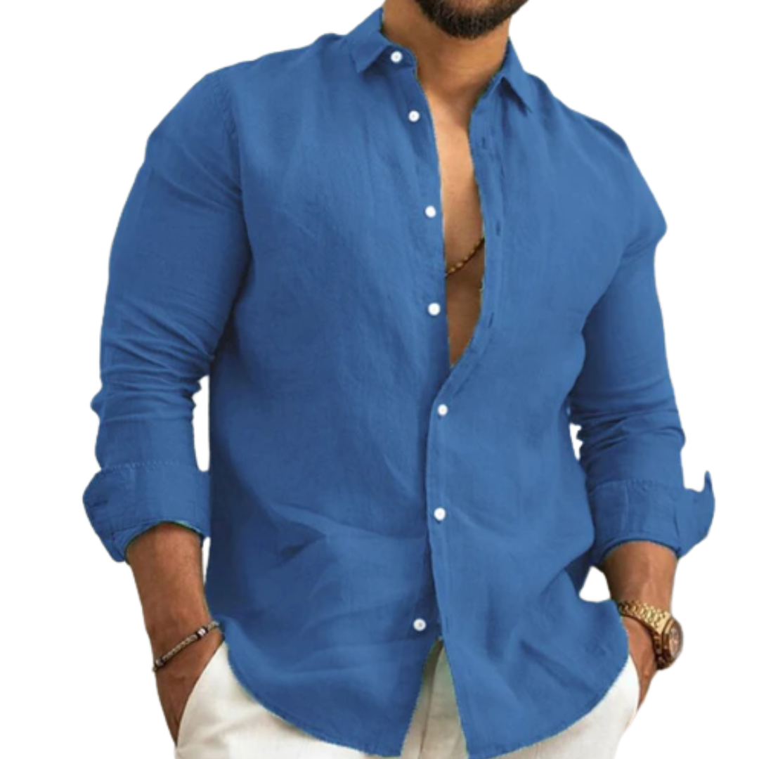 Camisa de Linho Masculina Premium