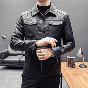 Jaqueta de Couro Masculina Elegante e Atemporal